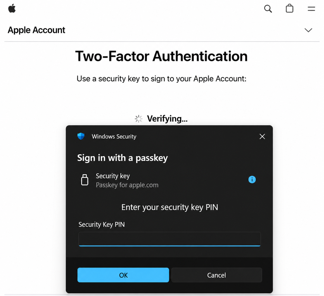 An additional service's supported sign-in methods