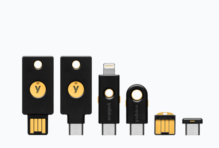 Your primary and backup security keys